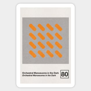 OMD / Minimalist Style Graphic Artwork Design Sticker